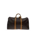 ショッピングVUITTON LOUIS VUITTON◆キーポル50_モノグラム・キャンバス/PVC/BRW