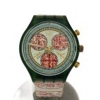 SWATCH◆クォーツ腕時計/アナログ/WHT