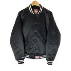 ショッピングsupreme Supreme◆スタジャン/L/ポリエステル/BLK