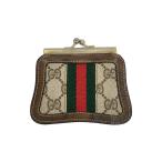 GUCCI◆コインケース/PVC/BRW/総柄/レディース