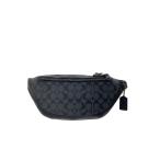 COACH* сумка-пояс / кожа /BLK/ общий рисунок /F78777/ one плечо 