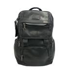 TUMI◆リュック/レザー/BLK/128579