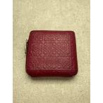 ショッピングLOEWE LOEWE◆スクエアジップウォレット/ラズベリー/財布/レザー