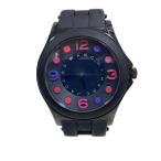 MARC BY MARC JACOBS◆クォーツ腕時計/アナログ/ステンレス/BLK/BLK/SS/MBM2543