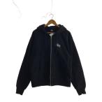 STUSSY◆ジップパーカー/M/コットン/BLK/1974762//