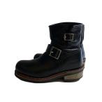 AVIREX◆エンジニアブーツ/--/BLK/レザー