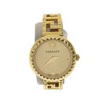 VERSACE◆クォーツ腕時計/アナログ/ステンレス/GLD/GLD/SS//