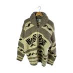 NATIVE INDIAN KNIT/ジップアップカウチンニット/カーディガン(厚手)/ウール/BEG//