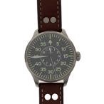LACO/PILOT Zurich/自動巻腕時計/アナログ/レザー/BLK/BRW/SS