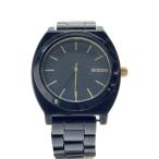 ショッピングnixon NIXON◆クォーツ腕時計/アナログ/ステンレス/BLK/BLK