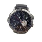 HAMILTON◆クォーツ腕時計/アナログ/レザー/BLK/H776121