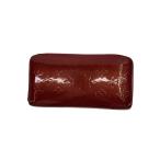 LOUIS VUITTON◆ジッピー・オーガナイザー_モノグラム・ヴェルニ/エナメル/RED/レディース