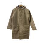 ショッピングベンチコート NIKE◆ベンチコート/L/ポリエステル/BEG/無地/右腕部分汚れ有