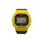 ショッピングG-SHOCK CASIO◆クォーツ腕時計・G-SHOCK/デジタル/ラバー/BLK/BLK/イエロー