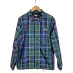 STUSSY◆コーチジャケット/M/ポリエステル/マルチカラー/チェック