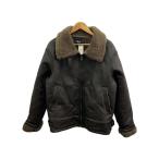 ZARA◆レザージャケット・ブルゾン/M/--/BLK/無地//