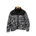ZARA◆ペーズリー/ダウンジャケット/M/ポリエステル/BLK/総柄/6719/456/800//