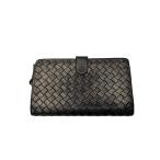 BOTTEGA VENETA◆イントレチャート/長財布/レザー/GLD/レディース