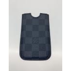 LOUIS VUITTON◆エテュイ・iPhone4_ダミエ・グラフィット_NVY/--/BLK/メンズ