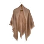 LOUIS VUITTON◆ショール_モノグラム・デニム/シルク/PNK/モノグラム/レディース