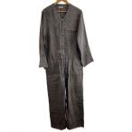 ショッピングジャンプスーツ saby◆ジャンプスーツ/オールインワン/S/リネン/GRY/S-31406