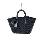 ショッピングカゴバッグ BALENCIAGA◆カゴバッグ/PVC/ブラック/671342/ストラップ付き