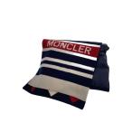 ショッピングmoncler MONCLER◆マフラー/ウール/NVY/メンズ/C20930010400