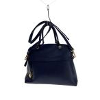 FURLA◆パイパー/レザー/NVY/無地