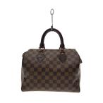ショッピングVUITTON LOUIS VUITTON◆1)スピーディ25_ダミエ・エベヌ_BRW/PVC/BRW