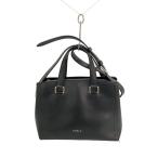 FURLA◆ショルダーバッグ/レザー/BLK