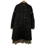 ショッピングhgaw HEOS/24AW/Layered Trench Coat/コート/2/コットン/BLK/HGAW-CT001//