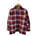 ショッピングINDIVIDUALIZED individualized shirts◆長袖シャツ/M/コットン/RED/チェック//