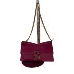 MARC JACOBS◆ショルダーバッグ/レザー/PNK/QC-051066/喜平チェーン