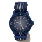 SWATCH◆腕時計/アナログ/--/BLU/BLU/S035A100      20260102日差+12