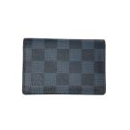 ショッピングLOUIS LOUIS VUITTON◆オーガナイザー・ドゥ・ポッシュ_ダミエ・コバルト/--/NVY/チェック/メンズ