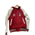 STUSSY◆GEAR/スタジャン/S/ウール/RED