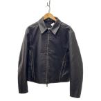 ZARA◆レザージャケット・ブルゾン/S/ポリエステル/BLK