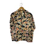 JieDa◆半袖シャツ/2/コットン/BLK/総柄/JIE-21S-SH06-A