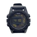 ショッピングnixon NIXON◆クォーツ腕時計/デジタル/ラバー/BLK/BLK/THE UNIT//