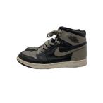 NIKE◆AIR JORDAN 1 RETRO HIGH OG/エアジョーダン1レトロハイ/ブラック/26cm/BLK