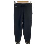 SOPHNET.◆WOOL FLEECE RIBBED PANTS/M/ウール/BLK//SOPH-242074