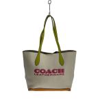 ショッピングcoach COACH◆キア トート カラーブロック トートバッグ/レザー/CRM/CA097