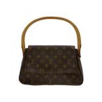 LOUIS VUITTON◆ミニ・ルーピング_モノグラム・キャンバス_BRW/PVC/BRW/モノグラム