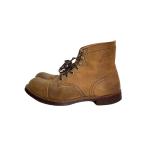 RED WING◆IRON RANGE SUEDE LEATHER/ブーツ/26cm/BRW/8113