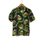 pataloha◆アロハシャツ/S/--/BLK/52580/ハレイワ25周年