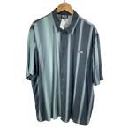 DIESEL◆半袖シャツ/XL/ポリエステル/BLK/S-SING-STRI