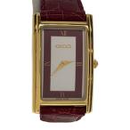 GUCCI◆クォーツ腕時計/アナログ/WHT/BRD/2600M