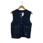 ショッピングstussy STUSSY◆ベスト/M/コットン/IDG/無地/PCL16T