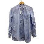 COMME des GARCONS SHIRT◆長袖シャツ/S/コットン/BLU/ストライプ/FZ-B115