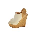 GUCCI* Wedge подошва сандалии / эспадрильи /34/ бежевый /370498/ размер, состояние обдумывание 